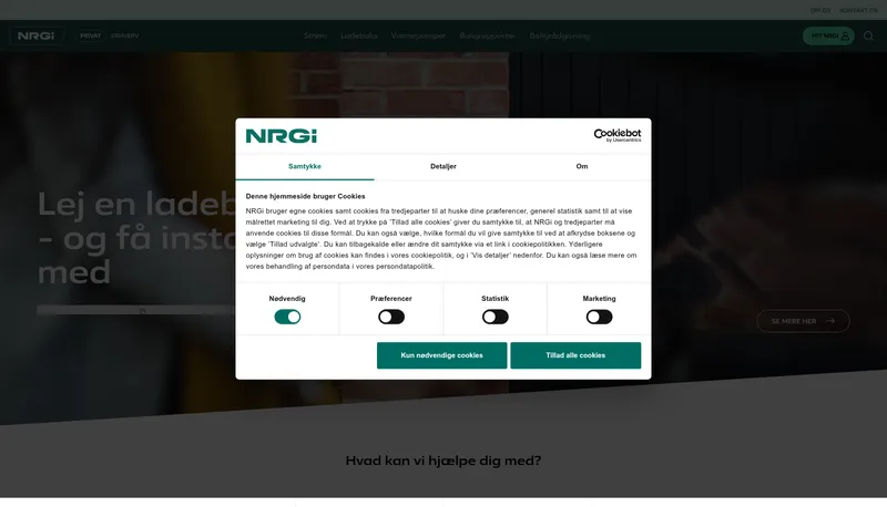 NRGi hjemmeside 2026