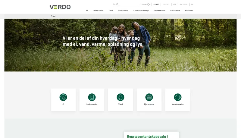 Verdo hjemmeside 2026